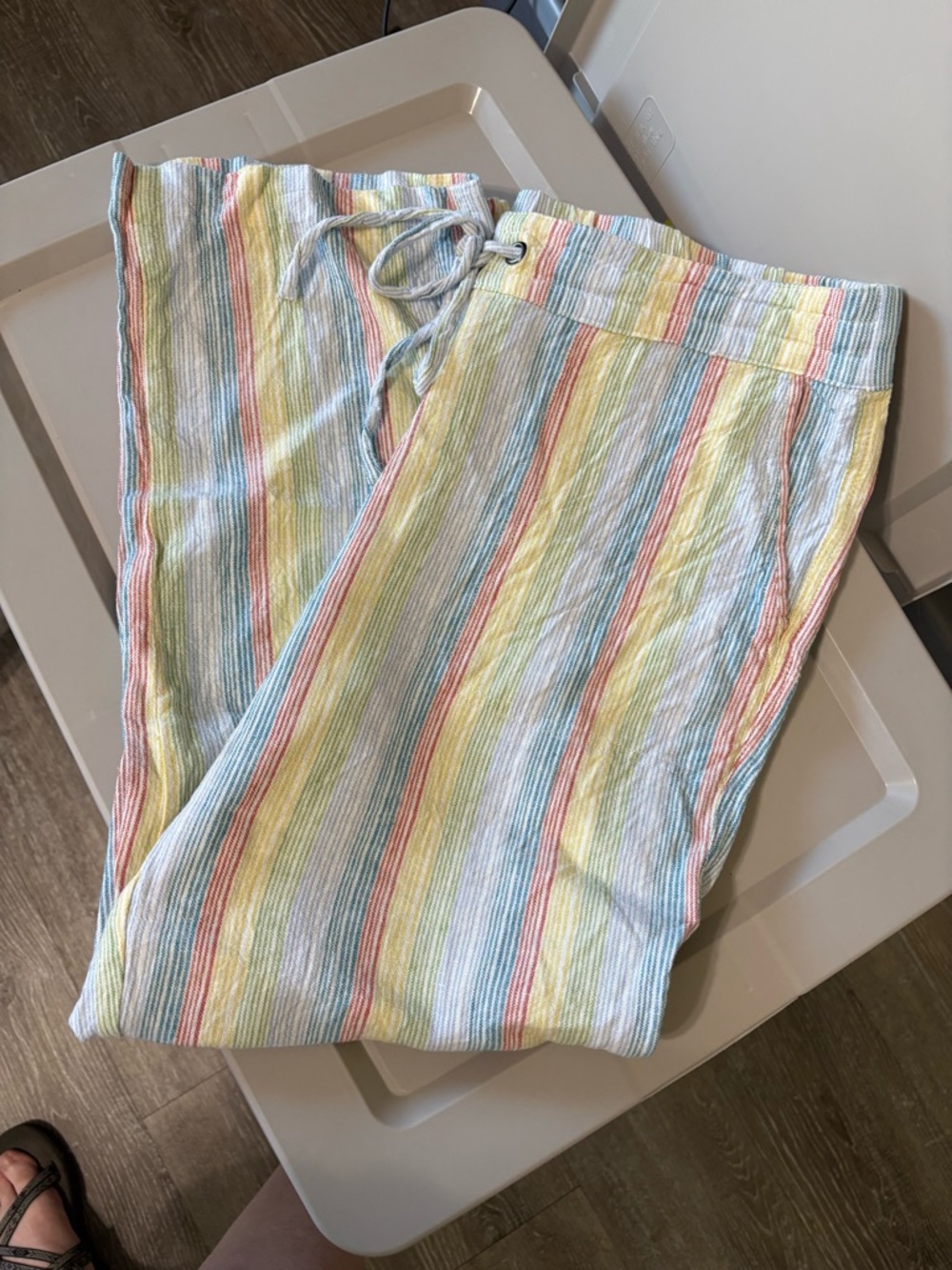 Rainbow Striped Top - Multicolor Pant